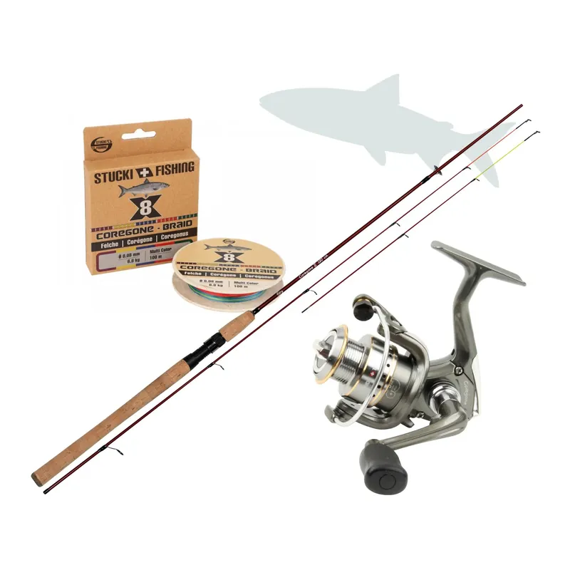 Produit De Marque Stucki Fishing Coregone II Combo mit Rolle & Schnur