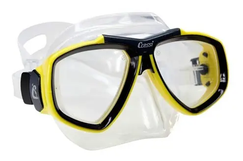 Masque Cressi Focus Clear/Yellow Pas Cher