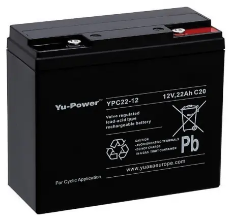 Seulement Aujourd&rsquo;hui Batterie Marine Etanche Yuasa 12V AGM 22AH