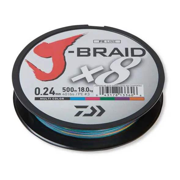 Daiwa J-Braid Multi Color 150m - Fil tressé Nouvel Arrivage