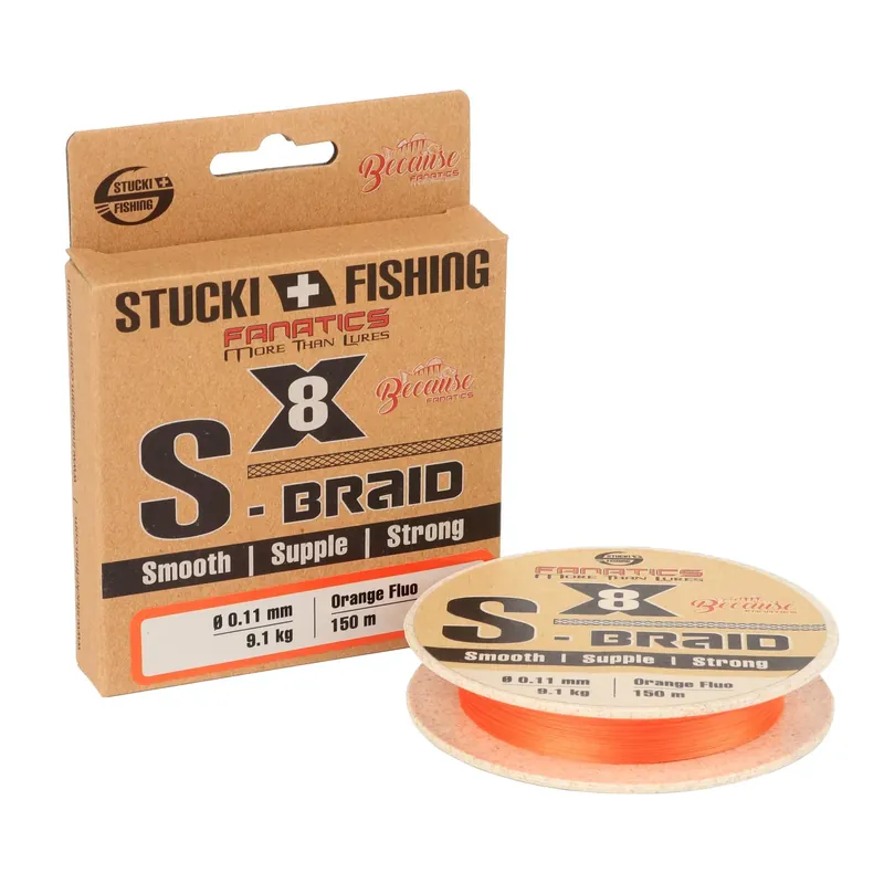 Nouvel Arrivage Stucki Fishing S-Braid X8 150m - Schnur