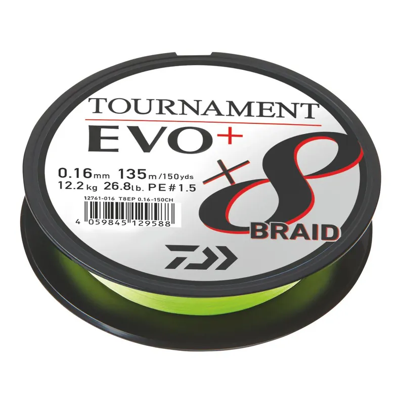 Nouveauté Daiwa Tournament X8 Braid EVO+ - Geflochtene Schnur
