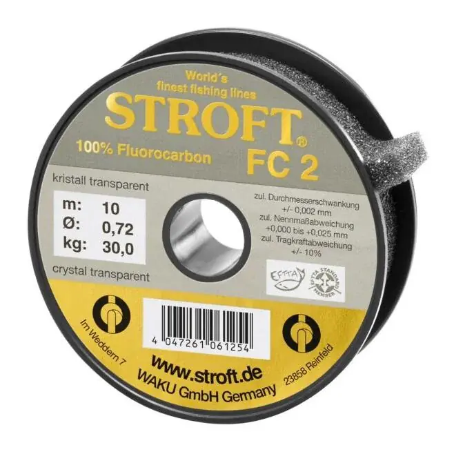 Offre Spéciale Stroft FC2 10m – Bas de ligne carnassier en fluorocarbone