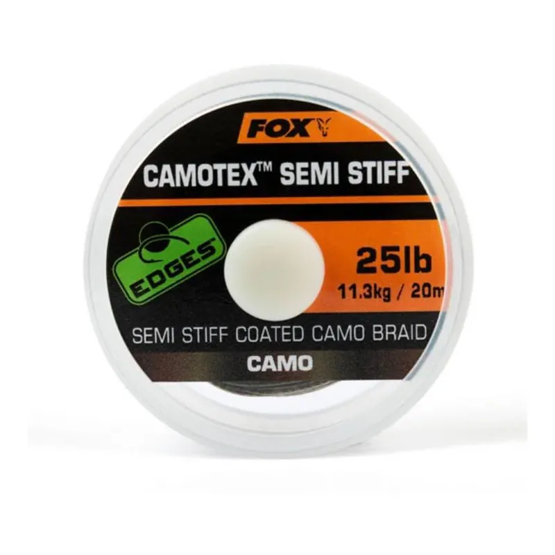 FOX Rage Edges Camotex Semi-Stiff – Bas de ligne Prix Promo