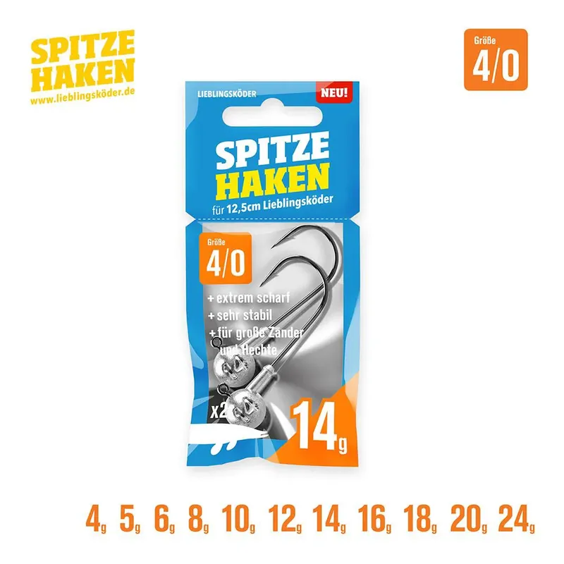 Acheter Direct Lieblingsköder Spitze Haken 4/0 2pcs. - Tête plombée