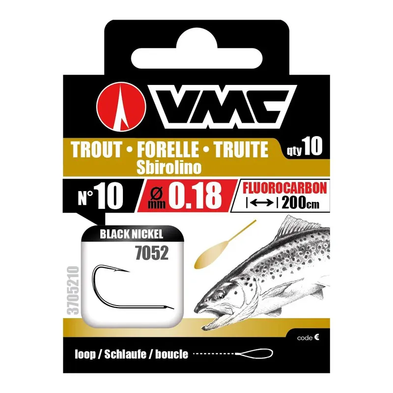 VMC Forelle Sbirolino Fluoro - gebundene Haken Offre Du Jour