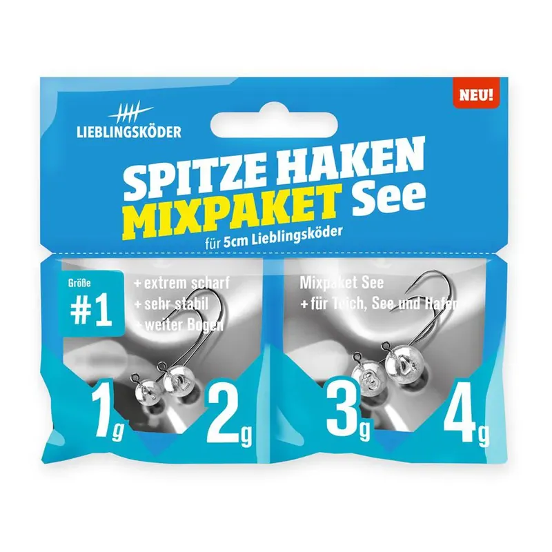 Achat Immédiat Lieblingsköder Spitze Haken 1 Mixpaket Lac – Tête plombée