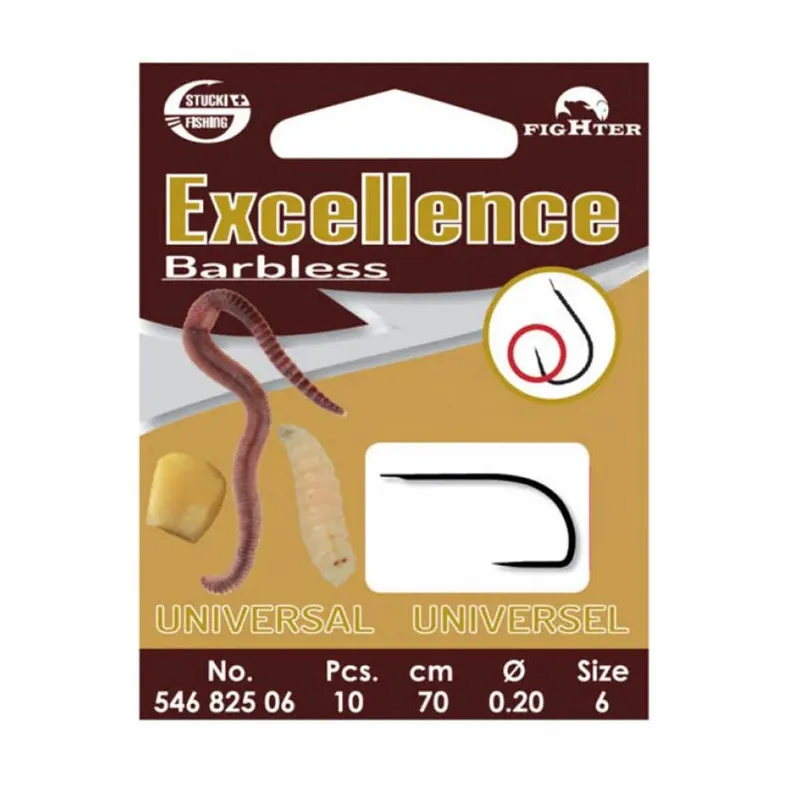 Stucki Fishing Excellence - Universal Haken geknüpft - ohne Widerhaken Marque