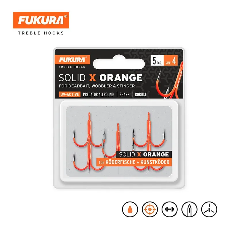 Must-Have Lieblingsköder Solid X Orange - Hameçon triple
