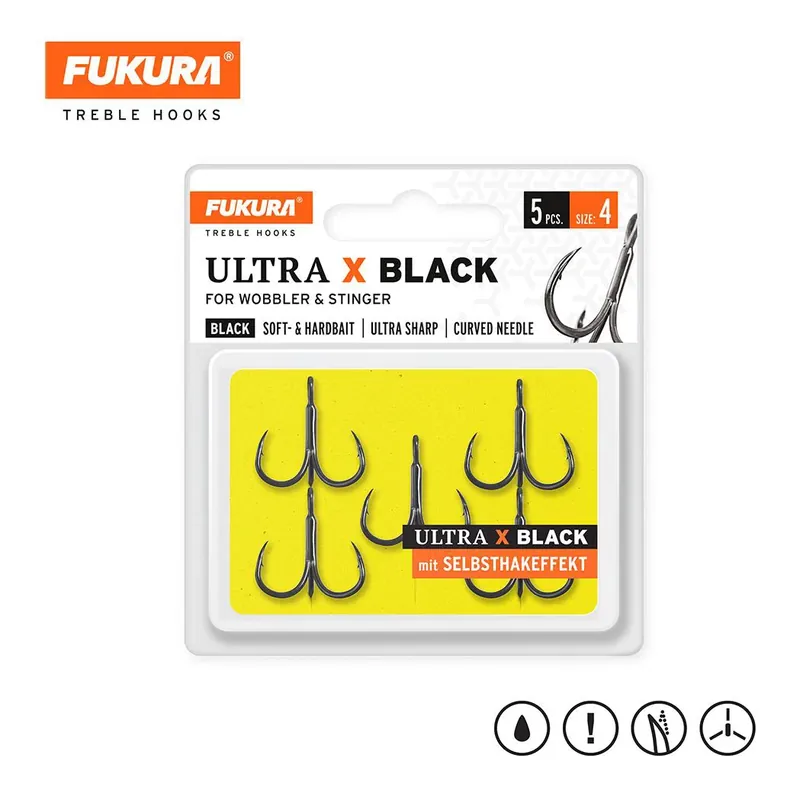 Lieblingsköder Ultra X Black - Hameçon triple Populaire