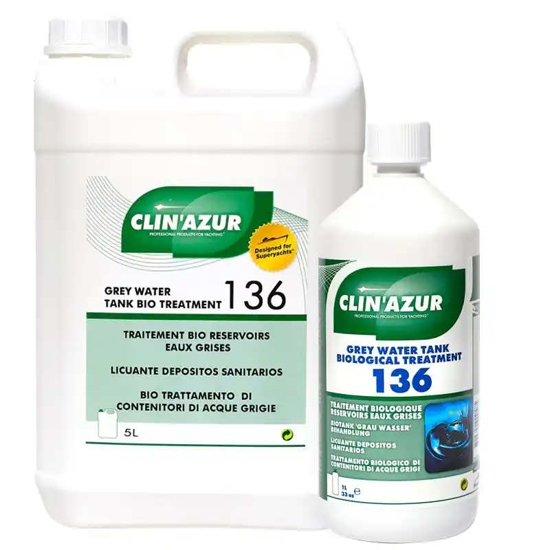 Traitement bio reservoirs eaux grises Clin‘azur 136 Certifié