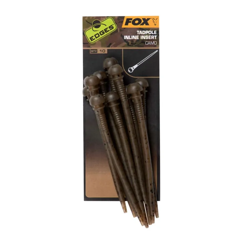 FOX Rage Edges Camo Tadpole Inline Insert – Bas de ligne Prix Réduit