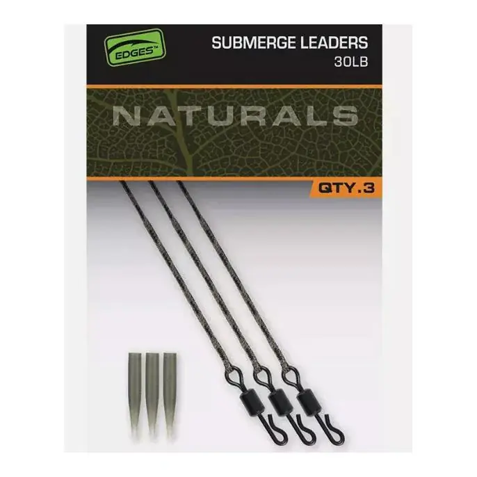 Expédié Aujourd'hui FOX Rage Edges Naturals Submerge leaders 30lb x 3