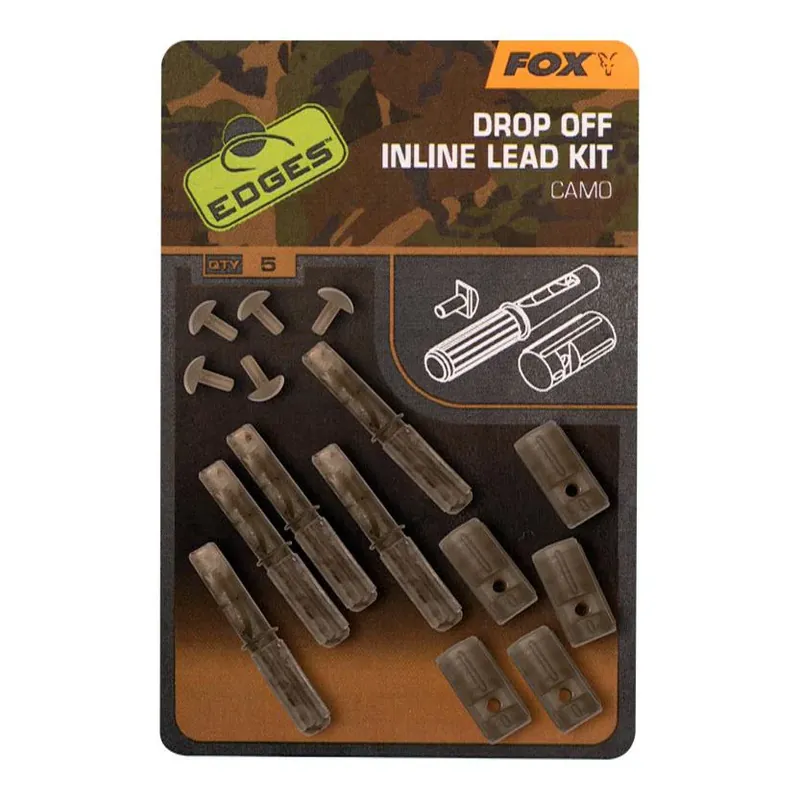 FOX Rage Edges Camo Inline Lead Drop Off Kit – Bas de ligne Prix Cassé