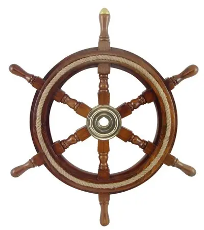 Super Prix Barre à roue Décomarine avec cordage et moyeu en laiton massif