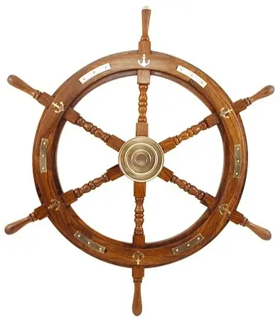 Meilleur Prix Barre à roue Décomarine déco en laiton et moyeu en laiton massif