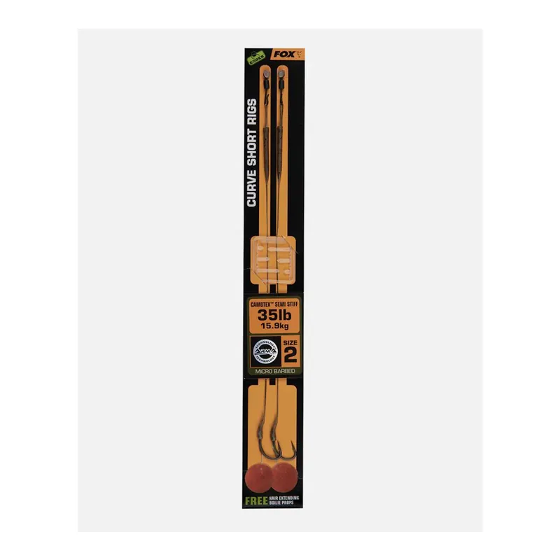 FOX Rage Edges Curve Short 2 - 35lb Camotex Semi Stiff x 2 Vente Flash