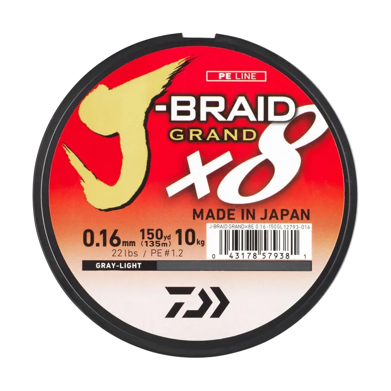Solde TRESSE 8 BRINS DAIWA J-BRAID GRAND X8 MULTICOLORE