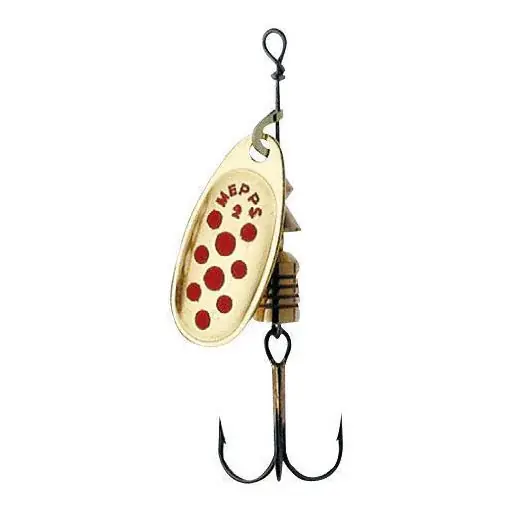 Mepps Comet gold/rot - ohne Widerhaken - Spinner Commander Vite