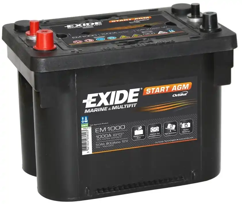 Batterie Exide Start AGM 50AH - EM1000 Offre Exclusive