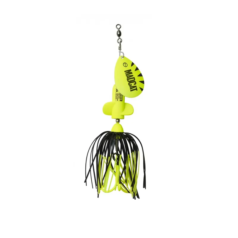 D.A.M. MADCAT A-STATIC Screaming Spinner Fluo Yellow UV - Welsköder Authentique