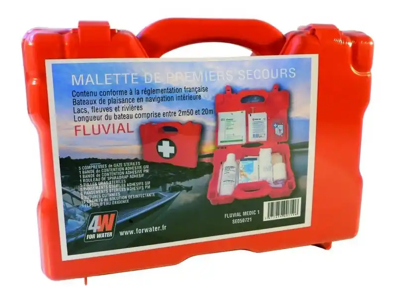 Malette de premiers secours navigation fluvial 4Water Pas Cher