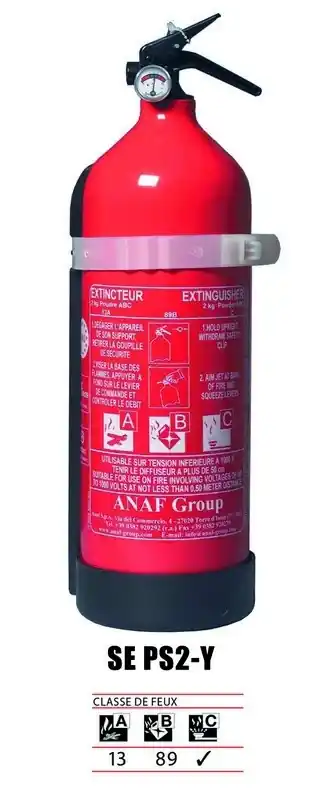 Extincteur 4Water poudre 2Kg - Avec Manomètre Prix Promo