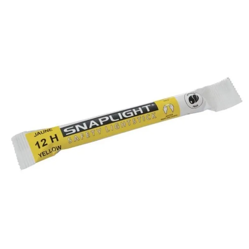 Baton lumineux Cyalume Snaplight jaune 12H Bon Plan