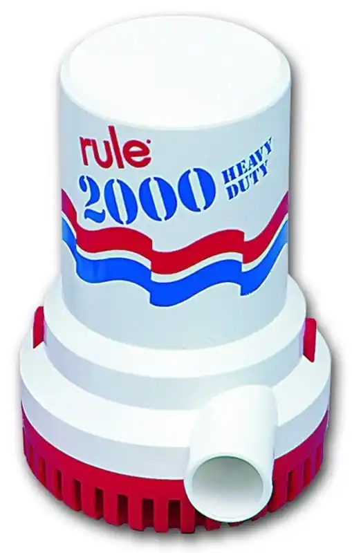 Pompe de cale manuelle Rule 2000 12V Promotion Saisonnière