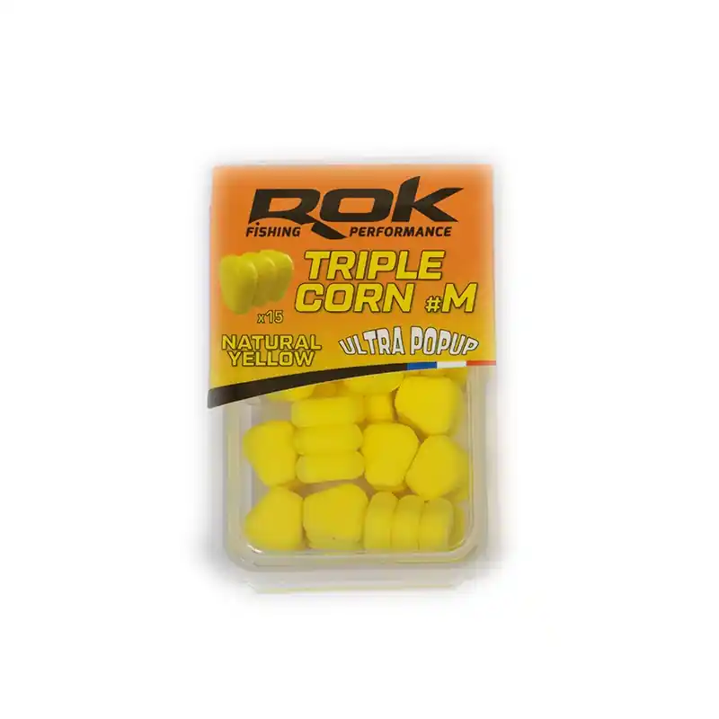 Offre Spéciale Maïs Plastique Flottant Taille M ROK Popup Triple Corn Natural yellow