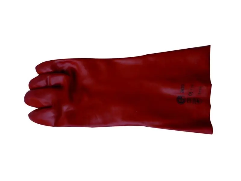 2 gants VDM PVC rouge Long 36cm – Taille 10 Acheter En Ligne