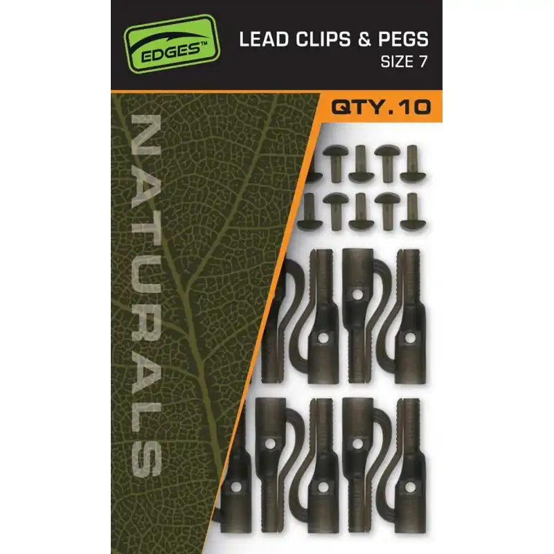 Clip Plomb FOX Lead Clips & Pegs Naturals Haute Qualité