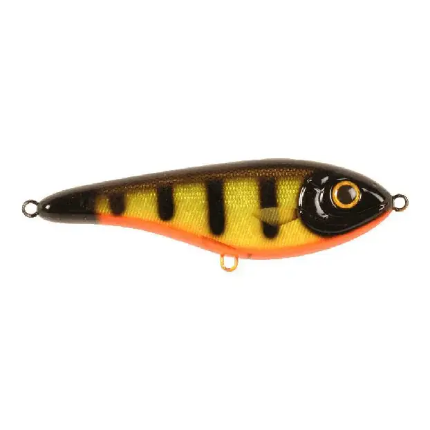 Strike Pro Buster Jerk Slow Sinking Black Okogoji Perch – Jerkbait Expédié Aujourd'hui