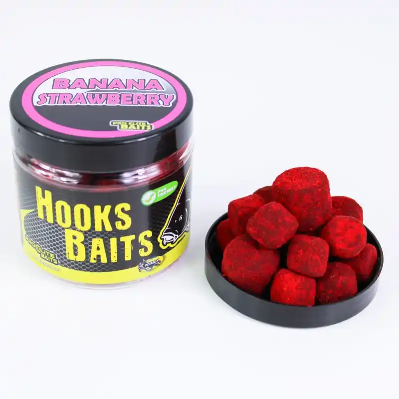 Produit De Marque Pellets D‘Eschages Banana & Strawberry PRO ELITE BAITS Hook Pellets Power Dip 14/20mm