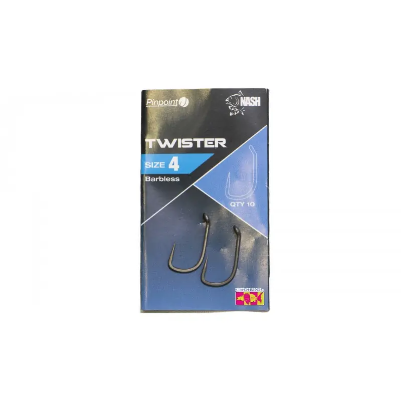 Hameçon sans Ardillon NASH Twister Barbless Promotion