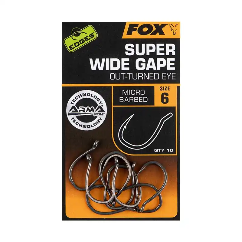Paiement Sécurisé Hameçon FOX Super Wide Gape Oeillet Sortant