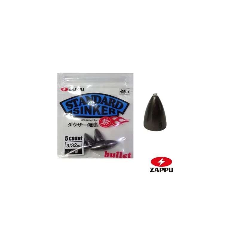 PLOMBS BALLE ZAPPU STANDARD SINKER BULLET Offre Limitée