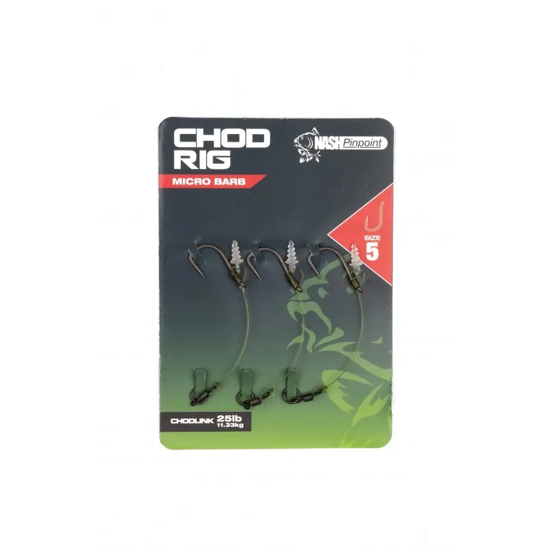 Bas de Ligne NASH Chod Rig Micro Barb Vente Directe