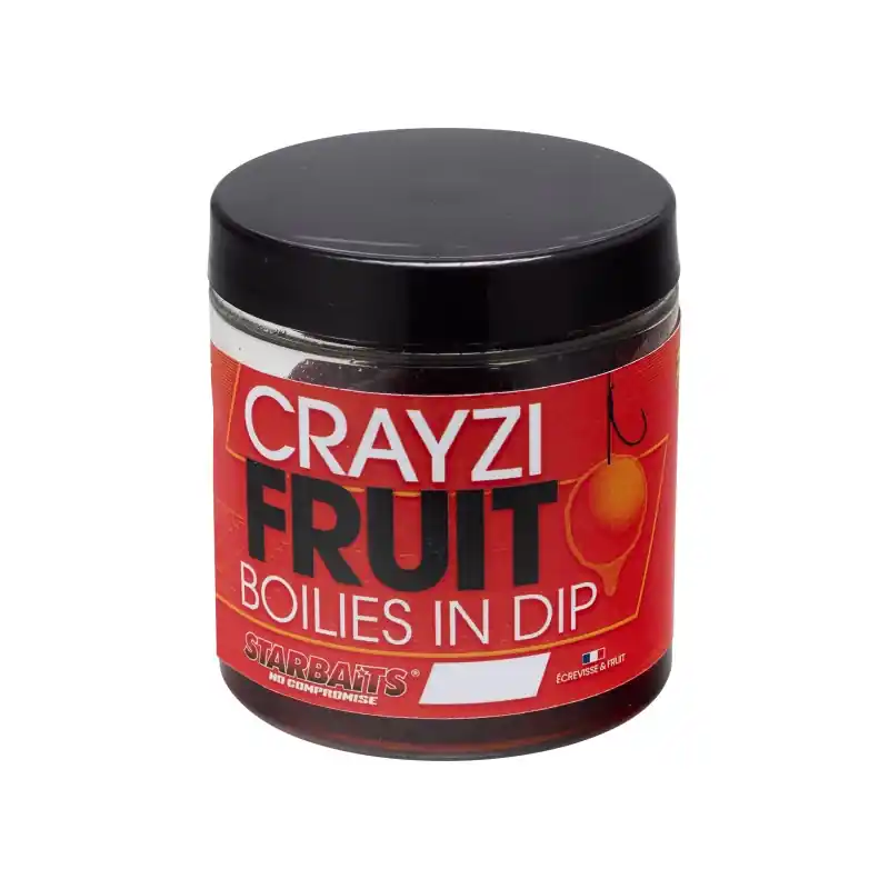 Populaire Bouillettes Boostées STARBAITS Boilies in Dip Crayzifruit 20mm