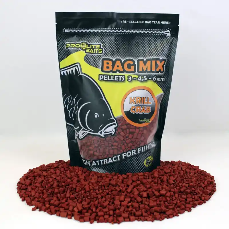 Nouveauté Mix de Pellets Krill & Crab PRO ELITE BAITS 800g