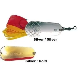 Cuillers de pêche Ondulantes Dam Effzett® Weedless Silver/Gold / 16gr/45mm Commander Maintenant