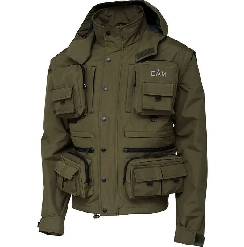 Veste de pêche Dam Ontario 17 poches Produit De Marque
