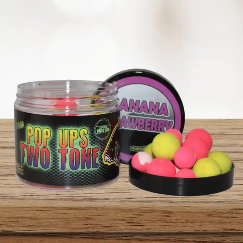 Paiement Sécurisé Mix de Bouillettes Flottantes Fluo PRO ELITE BAITS Banana & Strawberry Pop UP 14/20mm