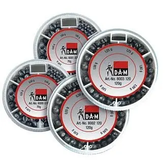 Achat Immédiat Assortiments de plombs de pêche fendus Dam