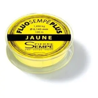 Nylon de Peche Pierre Sempe Fluo Jaune Solde