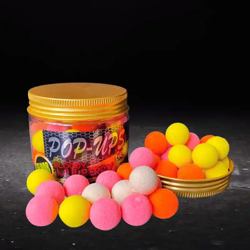 Bouillettes Flottantes Fluo Bloody Mulberry Gold PRO ELITE BAITS 14mm Bon Plan