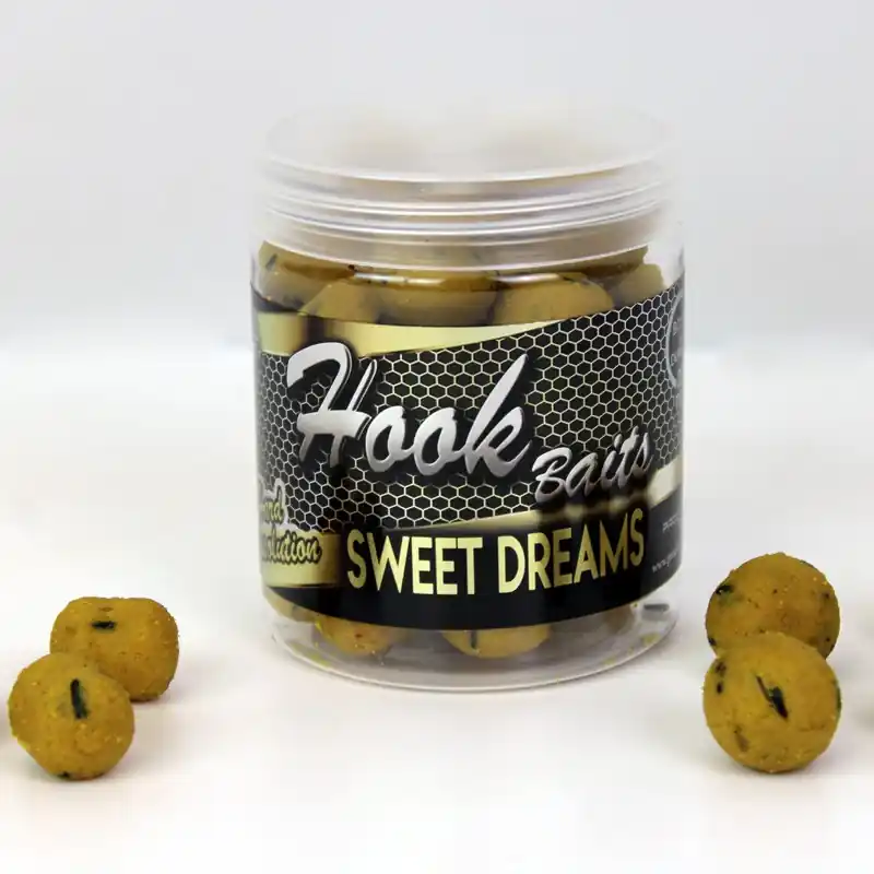 Bouillettes D‘Eschages Sweet Dreams Gold PRO ELITE BAITS Hard Hook Baits Offre Limitée