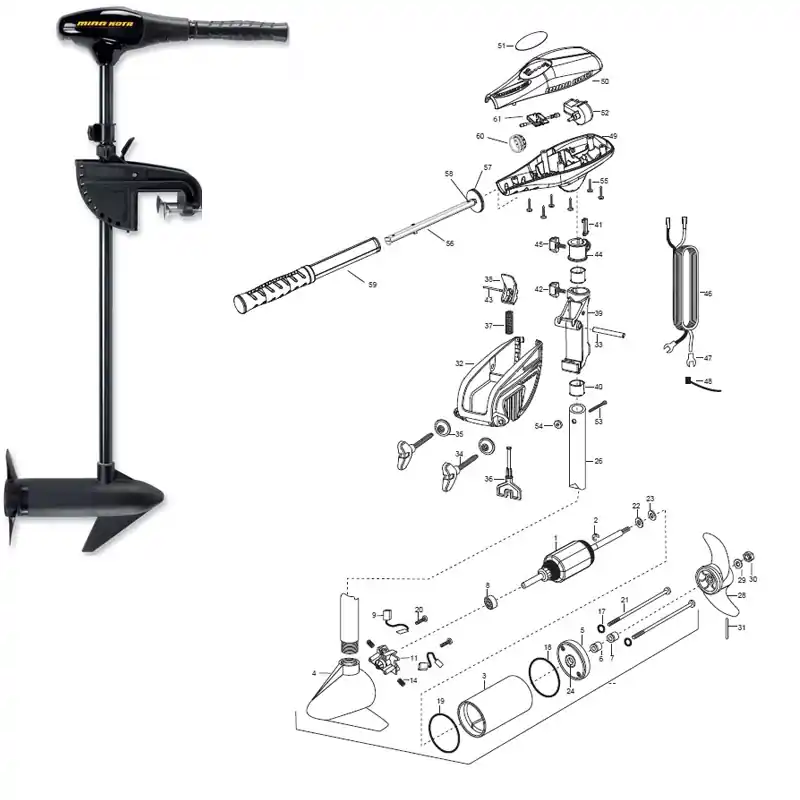 Pièces détachées pour moteur Endura 50 C2 Prix Bas