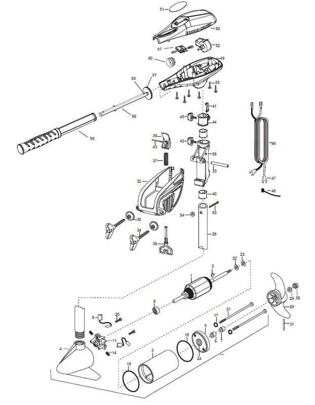 Remise Pièces détachées pour moteur Endura 55 C2