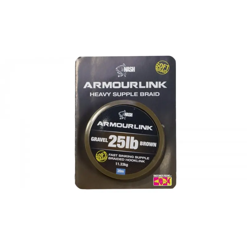 Tresse NASH Armourlink Gravel Brown Vente Directe